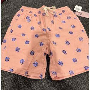 Drill Men’s Pink And Blue Rose Print Shorts Size Small